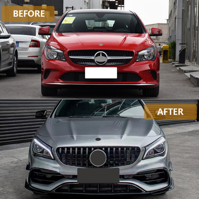 CLA W117 2013-2019 자동차 보디킷 액세서리 메르세데스 벤츠 전면 장치 세트
