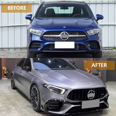 모든 럭셔리 디자인 스타일 업그레이드 프론트 바디 키트 BENZ W177 해치백 A45 AMG 19-24 시리즈 자동차 페이스 리프트