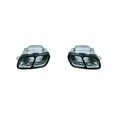 메르세데스-벤츠 CLA W117 2013-2019 네 출구 꼬리 목구멍 블랙 크롬 배기가스 머플러 파이프
