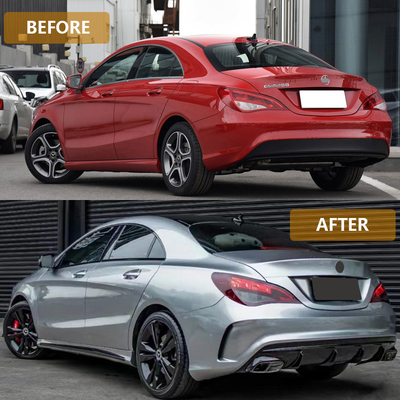 CLA 클래스 W117 2013-2019 꼬리 파이프 이 메르세데스 벤츠 액세서리로 차를 업그레이드