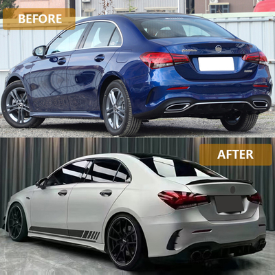 메르세데스-벤츠 W177 A45 AMG 19-24 시리즈 자동차 페이스 리프트 후면 바디 키트 업그레이드 액세서리