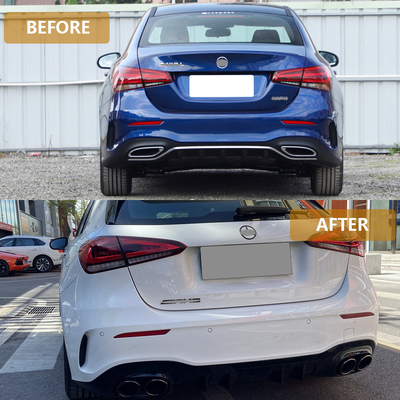 AMG-A45 스타일 개인화 기능으로 메르세데스 벤츠 A-클래스 W177 2019-2024 업그레이드