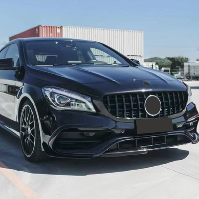 메르세데스 벤츠 W117를 CLA GT 스타일 전방 배머 그릴 2013-2019으로 업그레이드하십시오.