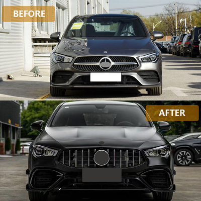 메르세데스-벤츠 W118 CLA GT 스타일 자동차 카시 키트 2020-2024 수정 된 전면 배머 그릴