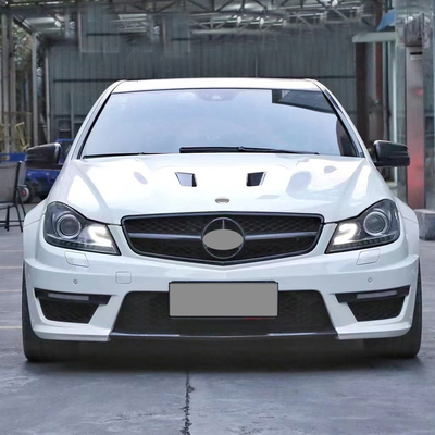 OEM 네 전면 배머 키트 자동차 페이스 리프트 보디 키트 업그레이드 AMG 메르세데스-벤츠 C 클래스 W204 2011-2014