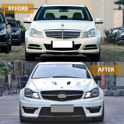 OEM 네 전면 배머 키트 자동차 페이스 리프트 보디 키트 업그레이드 AMG 메르세데스-벤츠 C 클래스 W204 2011-2014
