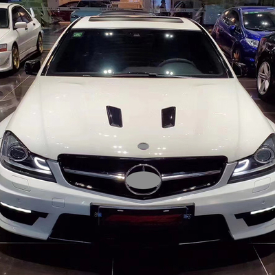 메르세데스-벤츠 C-클래스 W204 자동차 격자 C63 AMG 스타일 전방 배머 격자로 수정