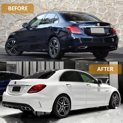자동차 액세서리 자동차 사이드 스커트 벤츠 C C63 AMG 스타일로 수정 2015-2018 바디 키트