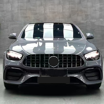 E-클래스 W213 2016- AMG 21-23 보디 키트 자동차 버머 앞 입술 후방 디푸저 배기가스 팁 벤츠용 사이드 스커트