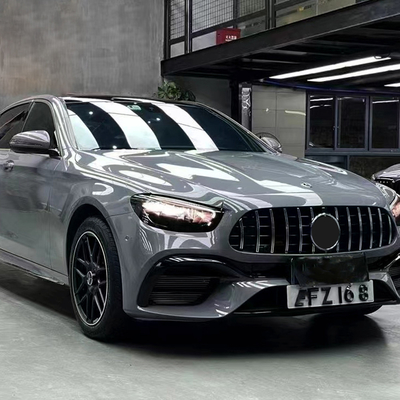 E-클래스 W213 2016- AMG 21-23 보디 키트 자동차 버머 앞 입술 후방 디푸저 배기가스 팁 벤츠용 사이드 스커트