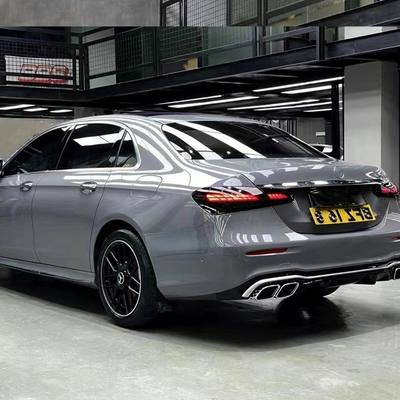 E-클래스 W213 2016- AMG 21-23 보디 키트 자동차 버머 앞 입술 후방 디푸저 배기가스 팁 벤츠용 사이드 스커트