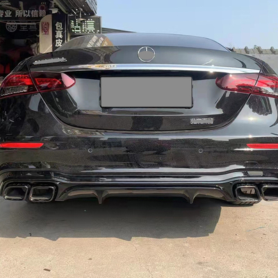 스테인리스 스틸 은 또는 검은 꼬리 파이프 BENZ E63 스타일 W213 다른 부품