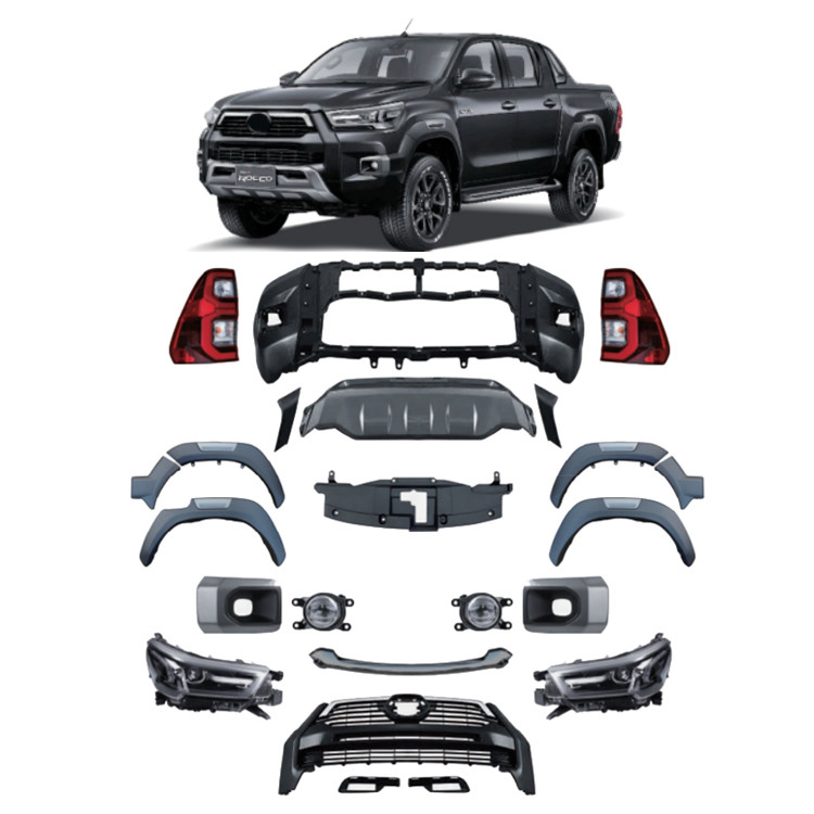 비즈니스 / 럭셔리 디자인 스타일의 2021 HILUX ROCCO 타입 바디 키트와 자동차
